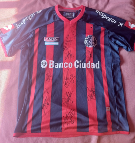 Camiseta San Lorenzo Campeón Libertadores 2014 - Firmada 