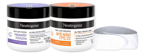 Kit Facial Neutrogena Face Care Protección Y Noche