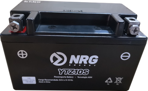 Batería Moto Agm Nrg Ytz10-s