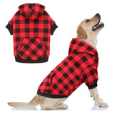 Sudadera Con Capucha Para Perro, Ropa De Perro De Bufalo Roj