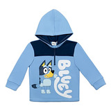 Sudadera Con Capucha Y Media Cremallera Bluey Little Boys 6