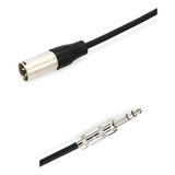 Cable Xlr Macho A Plug 6.3 Balanceado Estereo De 10 Metros