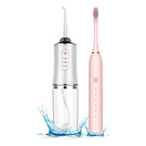 Kit Higiene Irrigador Oral + Escova Dental Elétrica Prática