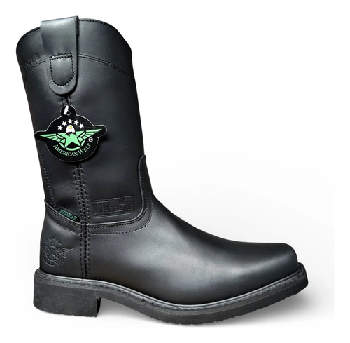 Bota Hombre American Welt Cuadrada Piel Vaquera Trabajo | Envío gratis