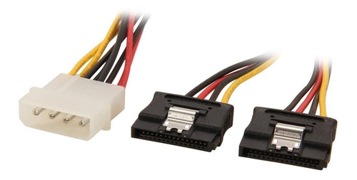 Adaptador Startech Pyo2lp4lsata Molex A Sata 30 Cm 2x Sata