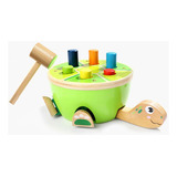 Juego Didáctico Tortuga Con Mazo, Estimulación Topbright Color Multicolor