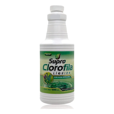 Clorofila Liquida Con Alga Spirulina 500 Ml Supra | MercadoLibre