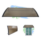 Toldo Policarbonato 100x50 Portas Janelas Abs modular Bronze