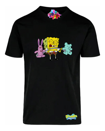 Playera Bob Esponja Pesas Gym