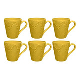 Juego De Tazas De Ceramica X6 Mug Oxford Dallas Taza Cafe Te