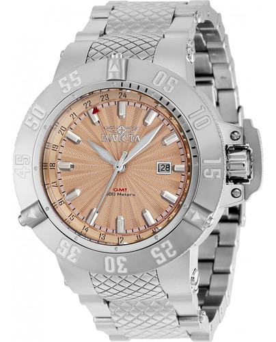 Invicta Subaqua 3 37039 Gmt 50mm Todo Em Inox Aço Original