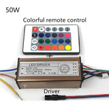 Led 50 W Rgb + Driver + Control  Decoracion Peceras Acuarios