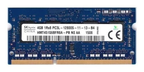 Memoria Ram Hynix 4gb 1 Sk Hmt451s6bfr8a-pb 1rx8 Azul