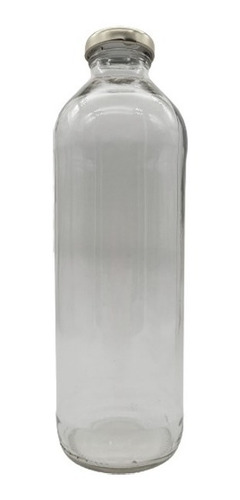 Botella De Vidrio Con Tapa Cierre A Rosca Para Bebidas 910ml