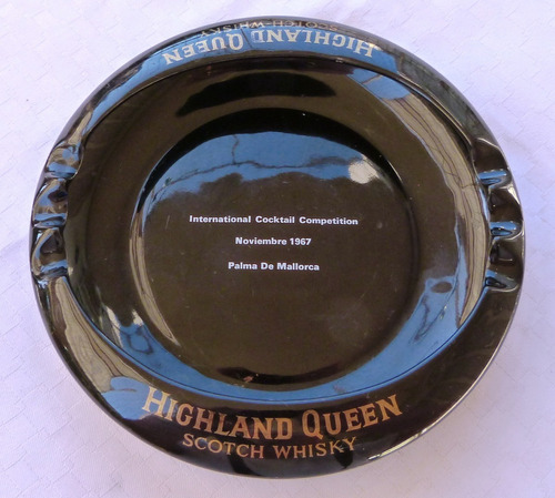 Monijor62-vintage Cokteleria Cenicero Whisky Highland Queen