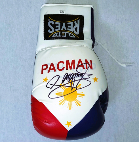 Guante Autografiado Manny Pacquiao Box Cleto Reyes Pacman Fi