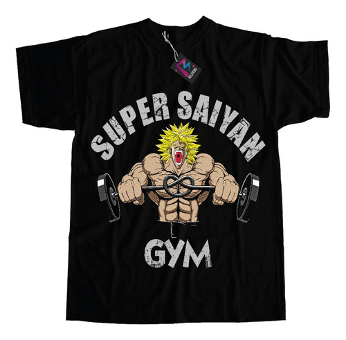 Remera Dragon Ball Z Super Saiyan Gym Dtf Calidad Premium