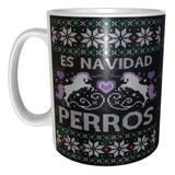 Taza Navideña Con Cajita De Regalo Con Frase Es Navidad M16