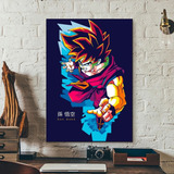 Cuadro Decorativo Goku Canvas Dragon Ball Artistico 30x45cm