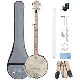 5 String Banjo, Full Size With 24 Brackets, Open Back, ...