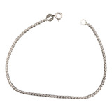 Pulsera Delicada Plata 925 18cm Tubo 2mm