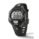 Reloj Timex Ironman® Classic 30lp- Tw5m44500- Color De La Malla Gris Color Del Bisel Verde Musgo