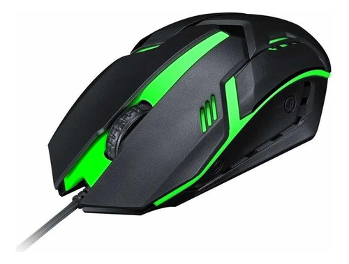 Alfa-usb Mouse Para Gamer, 3200dpi, Led Rgb, Para Fio Jx-m20