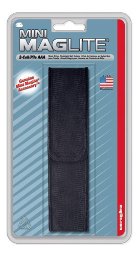 Linterna Maglite : Black Nylon Full Flap Holster Para Aaa M