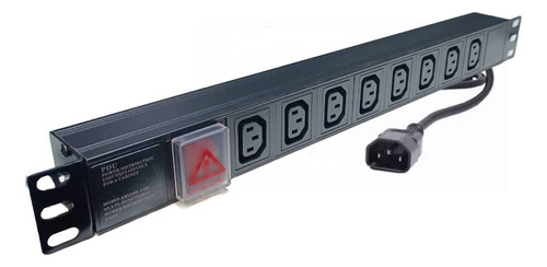 Pdu Rackeable Electrica Para Ups 8 Enchufes C13 C14 3 Mts