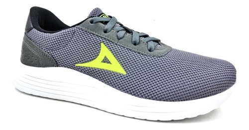 Tenis Pirma Running Light Sport Para Hombre 8006 Gris/verde