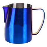 Vasos Espumosos Para Leche, 600 Ml, Azul Oscuro Mate, Acero