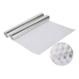 Papel Aluminio Autoadhesivo Para Cocina Plateado Muebles 3mt