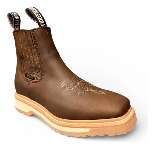 Bota De Trabajo Hombre Purepecha Suela Sierra Piel Bovino