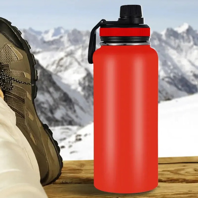 Termo Fría\u002Fcaliente Botella De Agua 800ml Acero Inoxidable Color Rojo | Meses sin interés