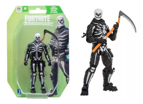 Boneco Fortnite Skull Trooper Articulado - Sunny 2151