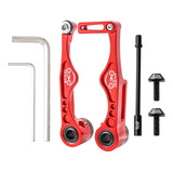 A Pinza De Freno Bike Mountain Bmx Linear Pull V Roja 109 X