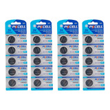 20 Pilas Cr2032 Tipo Moneda / Botón 3v Pkcell® Reloj Control