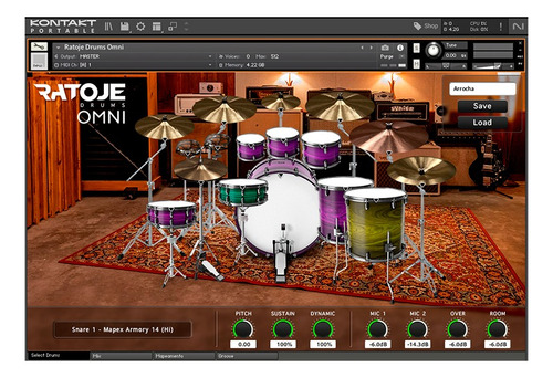 Ratoje Drums Omni Melhor Sample De Bateria Para Kontakt