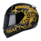 Casco Abatible Para Moto Tarot Dorado Talla L Sh560 Shaft