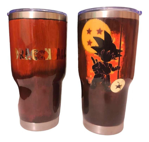 Termo Cafe Dragon Ball Z Goku Personalizado Acero Inoxidable