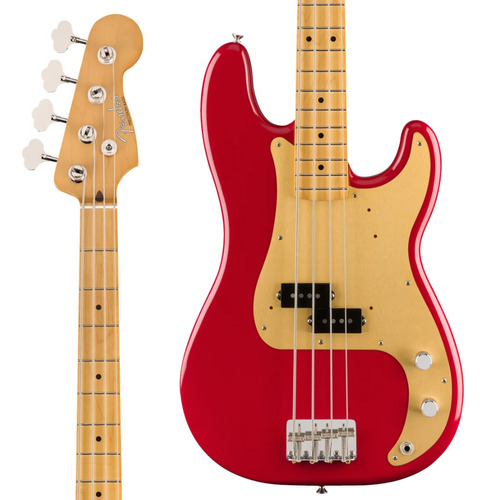 Baixo 4 Cordas Fender Vintera 50s Precision Bass Dakota Red