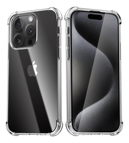 Carcasa Funda Antigolpes Para iPhone 15/pro/pro Max + Vidrio