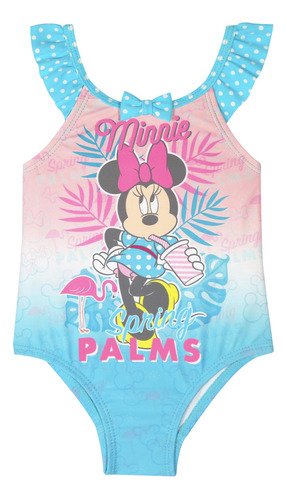 Traje De Baño Uv30 Bebe Niña Disney Minnie