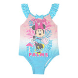 Traje De Baño Uv30 Bebe Niña Disney Minnie