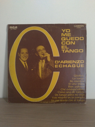 Disco Lp Juan Darienzo Y Alberto Echangüe