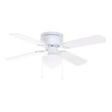 Ventilador Abanico Techo Littleton 42 Blanco Y Roble Aspas Blanco/roble Blanqueado