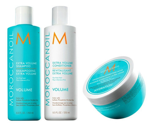 Kit Cabellos Finos Para Volumen E Hidratación Moroccanoil