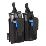 Porta Cargador Tactico Doble Arma Larga Y Corta Pouch