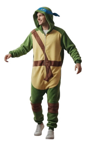 Pijama Mameluco Disfraz Tortuga Ninja Leonardo