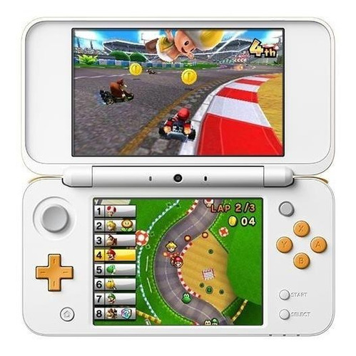 Nintendo  3ds New 2ds Xl Mario Kart 7 Bundle Color  Blanco Y Naranja